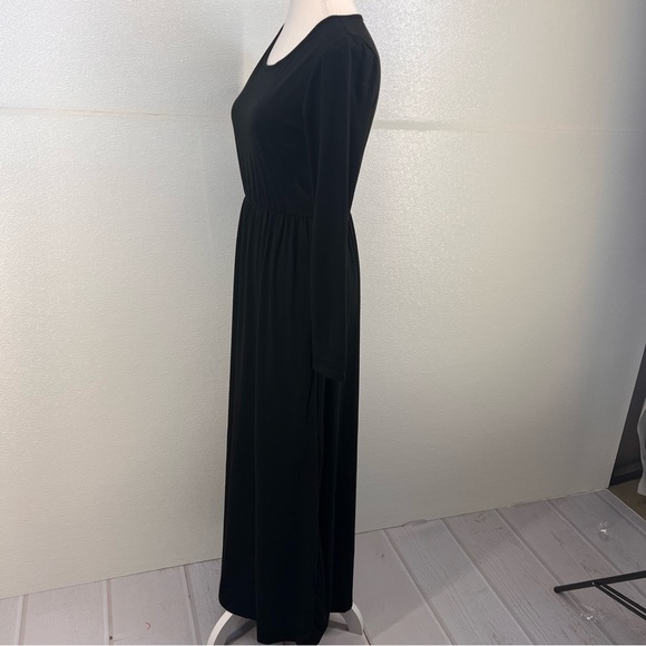 NWT Women's Long  Sleeve Loose Plain Long Casual Empire Waist Maxi Dress SIZE S - Picture 9 of 17